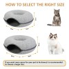 Cute Eco-Friendly Round Cat Tunnel Bed Comfortable Cat Furniture Tunnel Bed