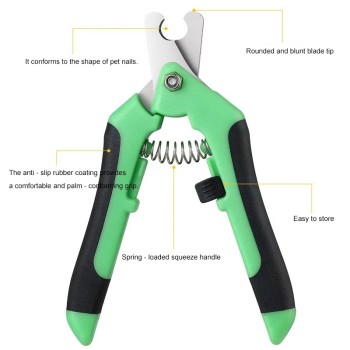 High Quality Industrial & DIY Grade Stainless Steel Pet Grooming Tool Smooth Edge Dog & Cat Nail Clippers Special Pet Scissors