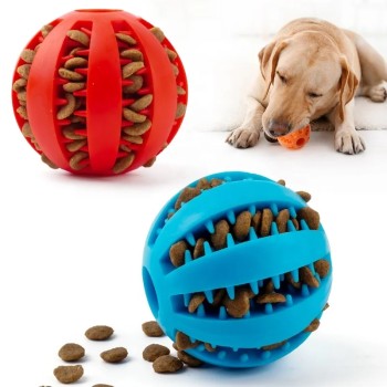Pet Manufacturer Rolling Dog Ball Interactive Dog Toy Slow Feeder Chew Pet Dog Toys Treat Dispenser Toy