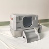 Heavy-Duty Stainless Steel Cat Litter House   Fully Enclosed  Easy Clean  Ultra Private