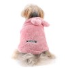 Autumn Winter Dog Clothes For Small Medium Dogs Warm Plush Rabbit Ears Pet Coat Cute Soft Puppy Sphynx Cat Chihuahua Costume